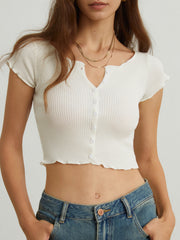 Lettuce Cotton Crop Top