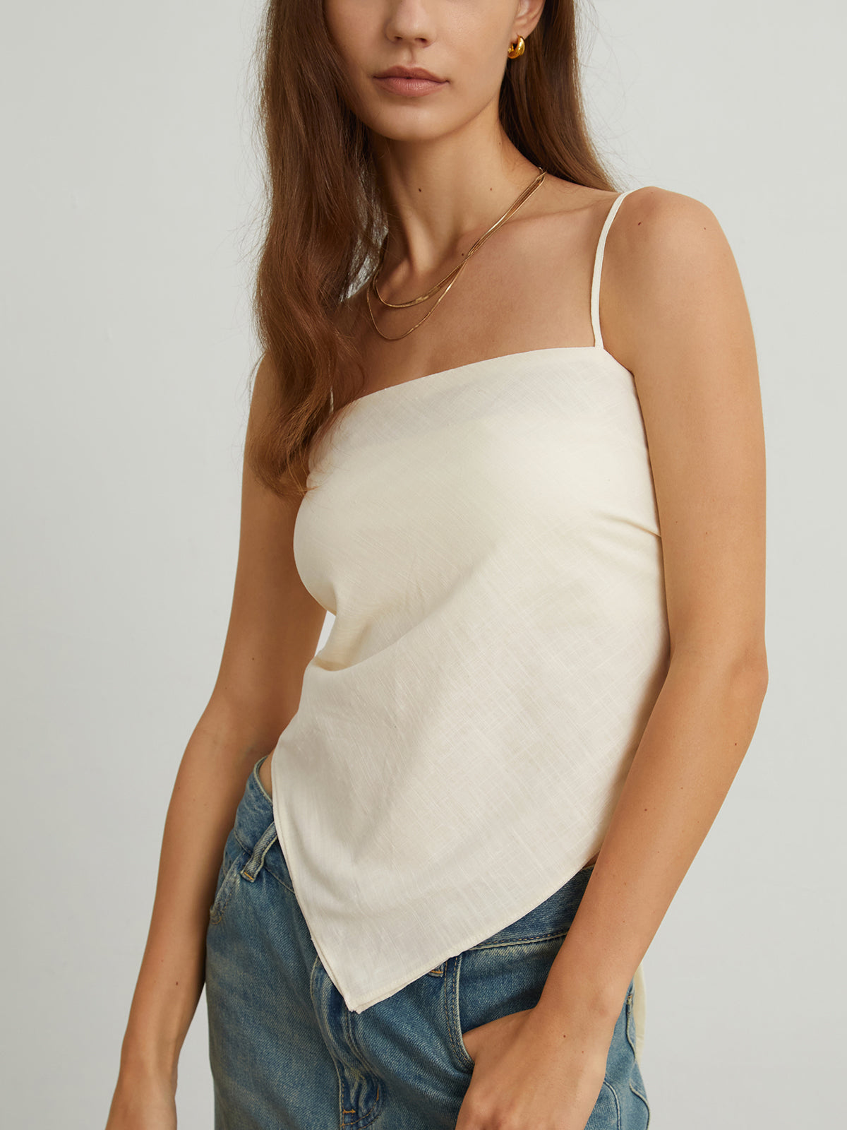 Tied Handkerchief Cami Top