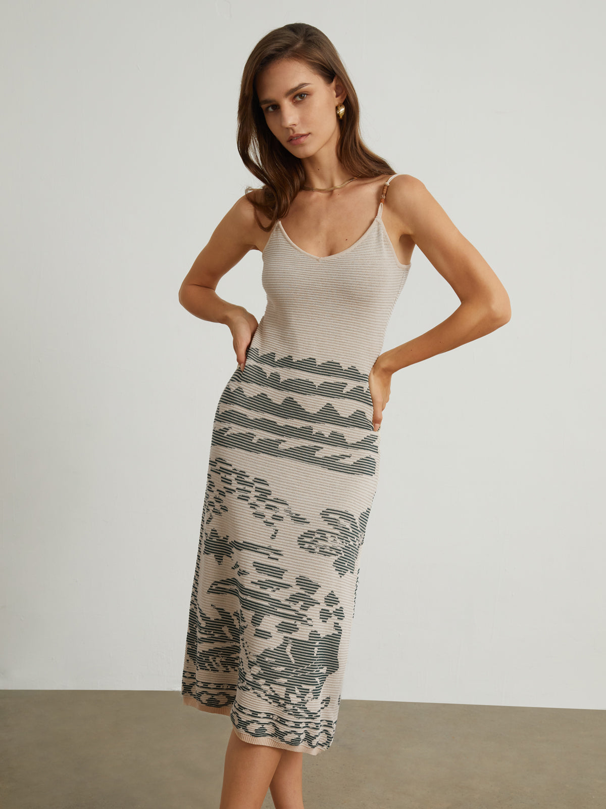 Island Vacation Knit Midi Dress