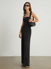 Back Criss Cross Wide Leg Jumpsuit