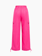 Neon Lights Drawstring Cargo Pants