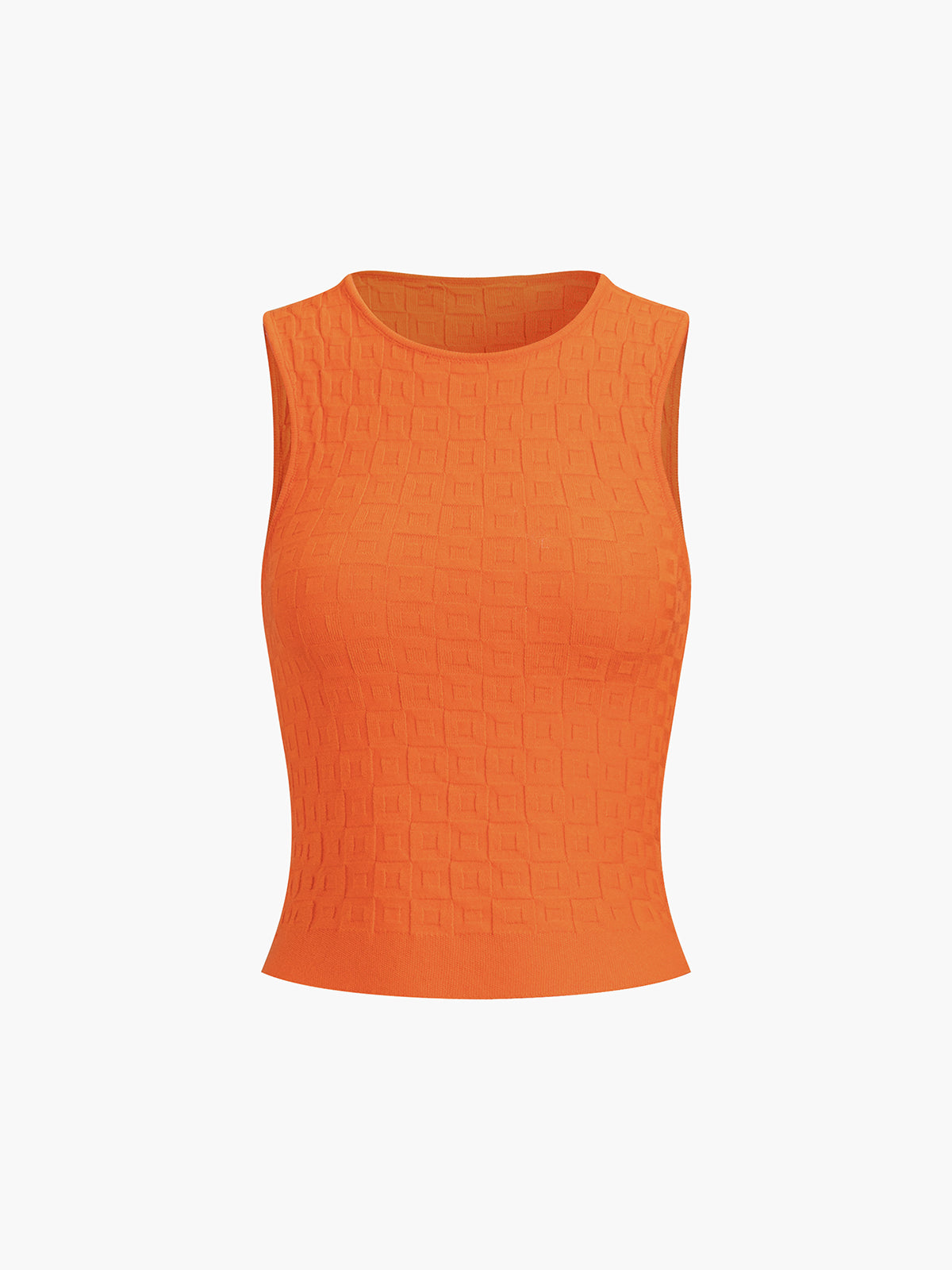 Vitamin C Textured Crop Tank Top