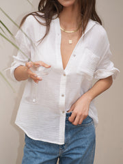 Leisure Cotton Button Down Shirt