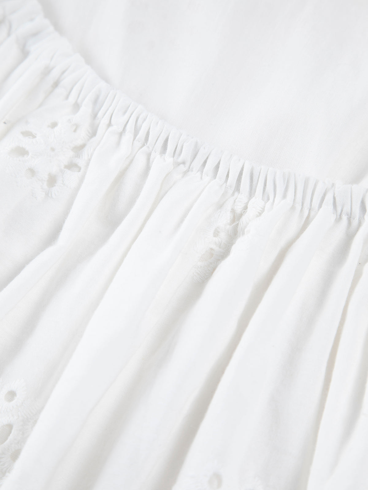 Cotton Eyelet Short Sundress