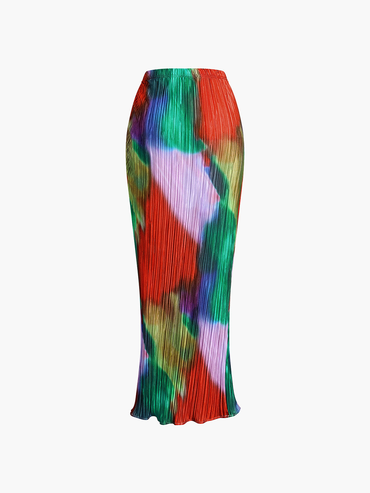 Rainbow Pleat Two Piece Skirt Set