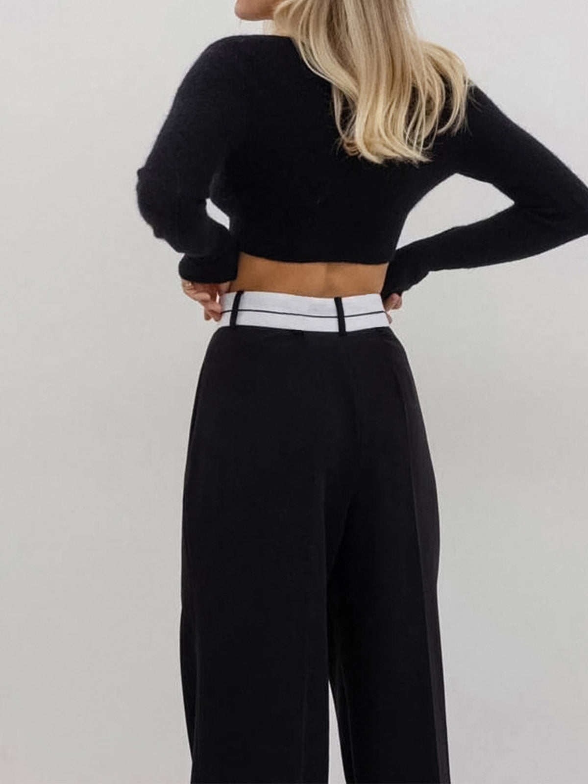 Highway Reversible Waistband Wide Leg Pants