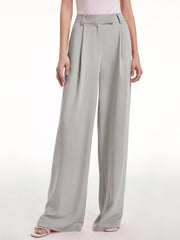 High Waisted Wide Leg Regular Fit Trousers