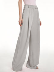 High Waisted Wide Leg Regular Fit Trousers