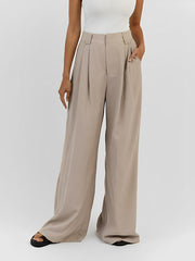 Fair Play Pleat Wide Leg Pants