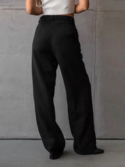 Soho Buttoned Wide Leg Pants