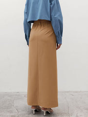 Solid Maxi Skirt