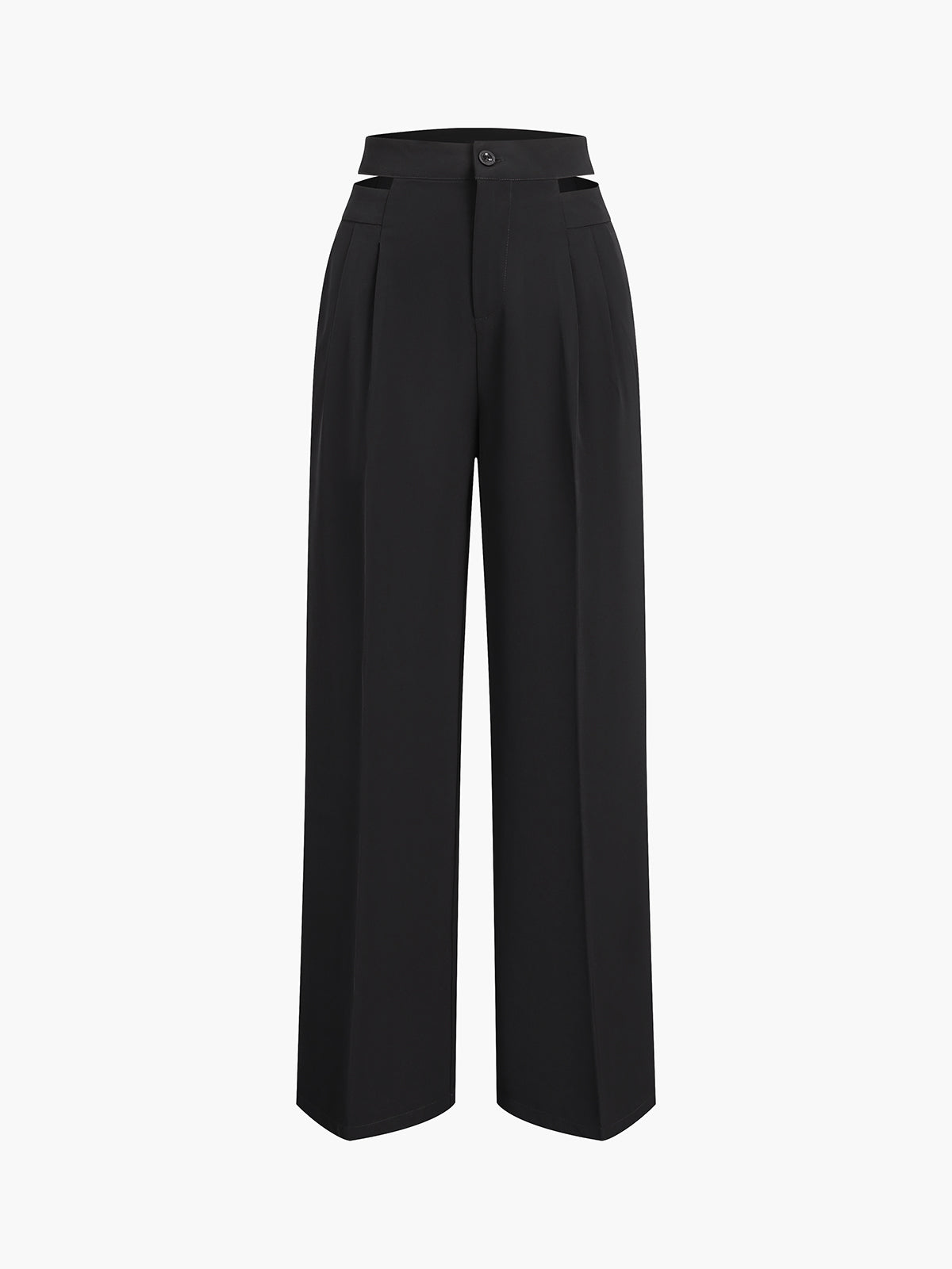 Waist Cutout Straight Leg Pants