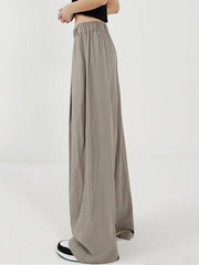 Elastic Waistband Oversized Wide Leg Pants