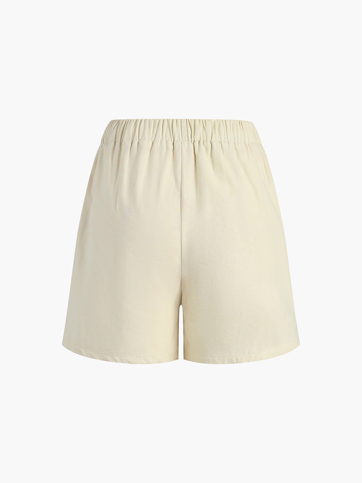 Utility Cotton Linen Drawstring Shorts