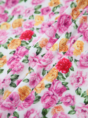 Bulgaria Roses Floral Long Dress