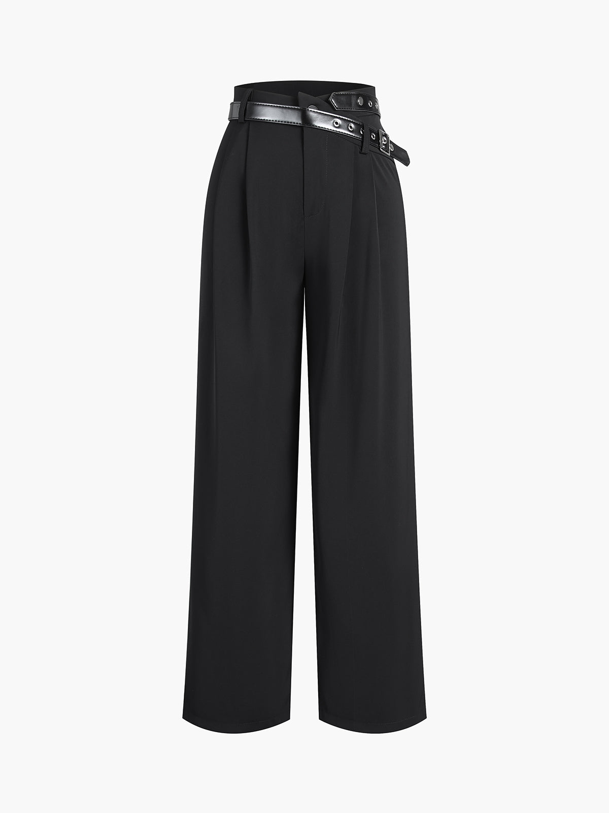 Street Belted Wide Leg Pants