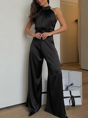 Minimalist Satin Jumpsuit