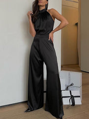 Minimalist Satin Jumpsuit