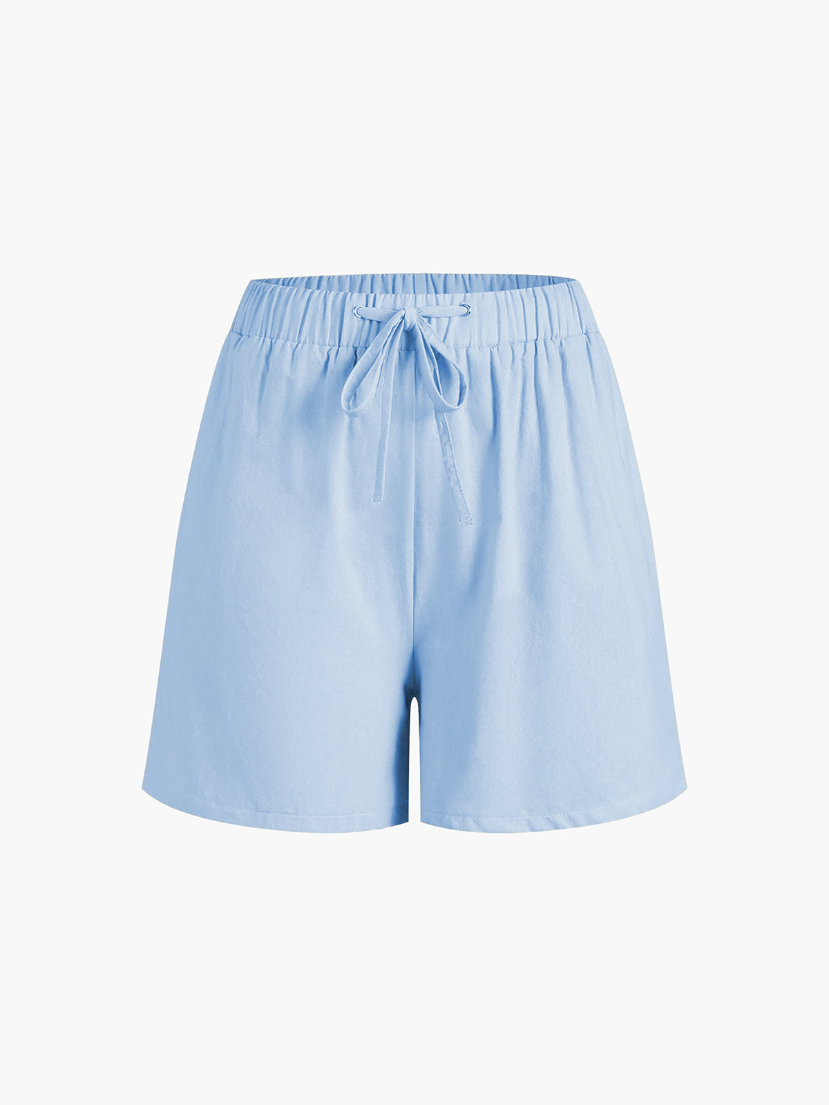 Utility Cotton Linen Drawstring Shorts