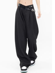 Street Belted Wide Leg Pants