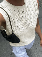 Eyelet Knit Tank Top