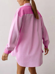 Rosy Chateau Patchwork Oversized Shirt