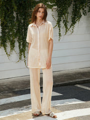 Sunny Morning Cover Up Two Piece Pants Set