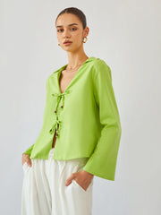 Greeness Tied Blouse