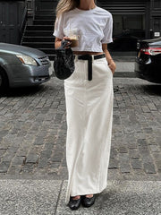 Parisian Slit Maxi Skirt