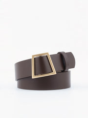 Trapezoid Leather Belt