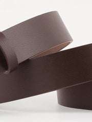 Trapezoid Leather Belt