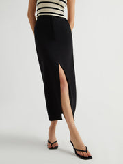 Pockets Slit Maxi Skirt