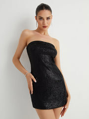 Sequined Short Tube Dress