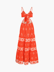 Summer Sunrise Cutout Long Dress