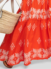 Summer Sunrise Cutout Long Dress