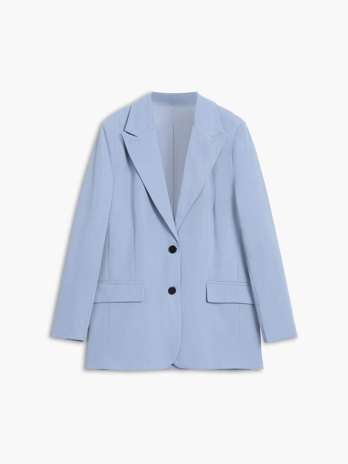 Sky Blue Single Breasted Blazer