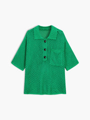 Greenfield Crochet Eyelet T-Shirt