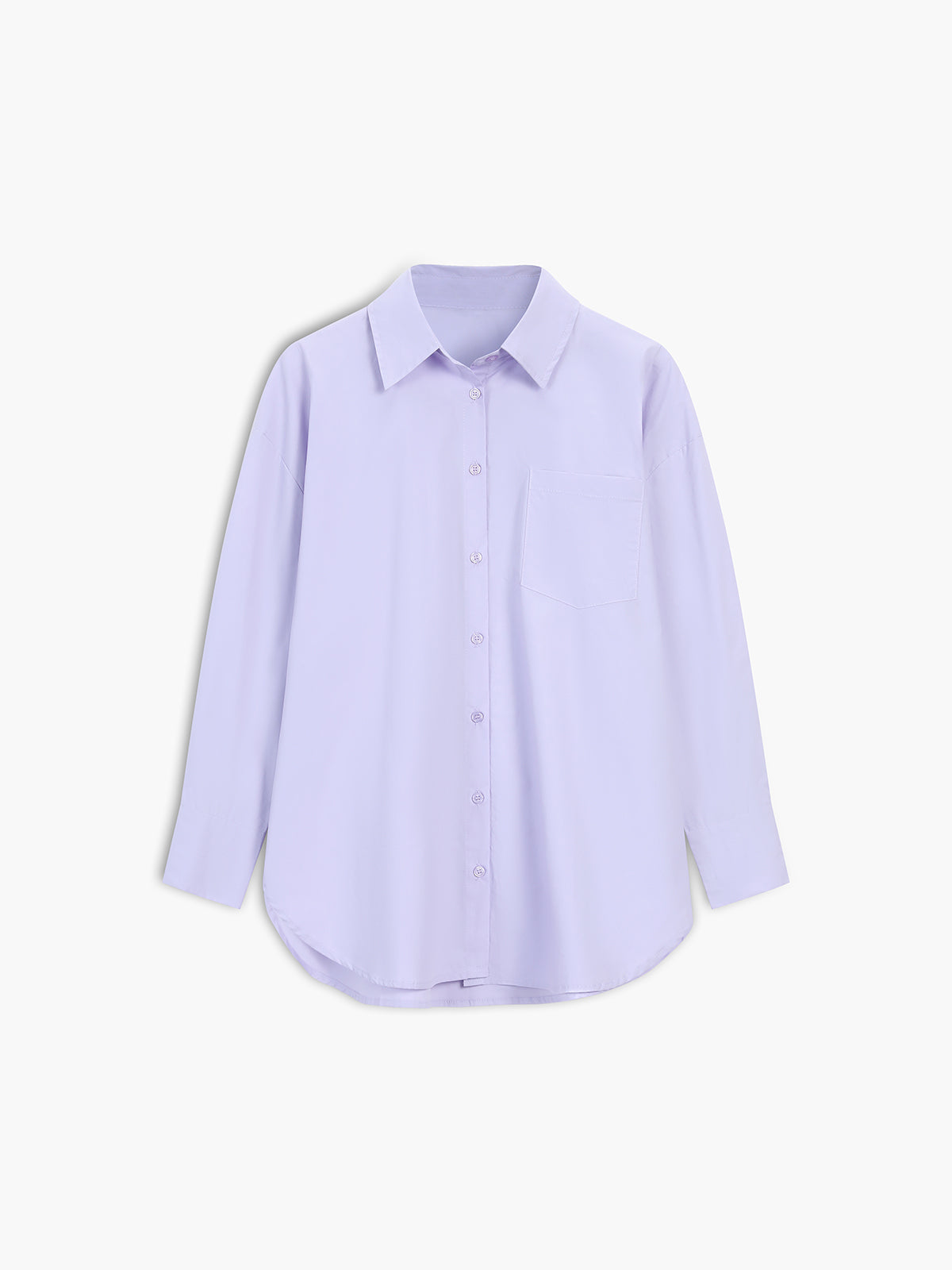 Lavender Button Down Oversized Shirt