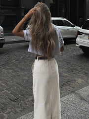 Parisian Slit Maxi Skirt