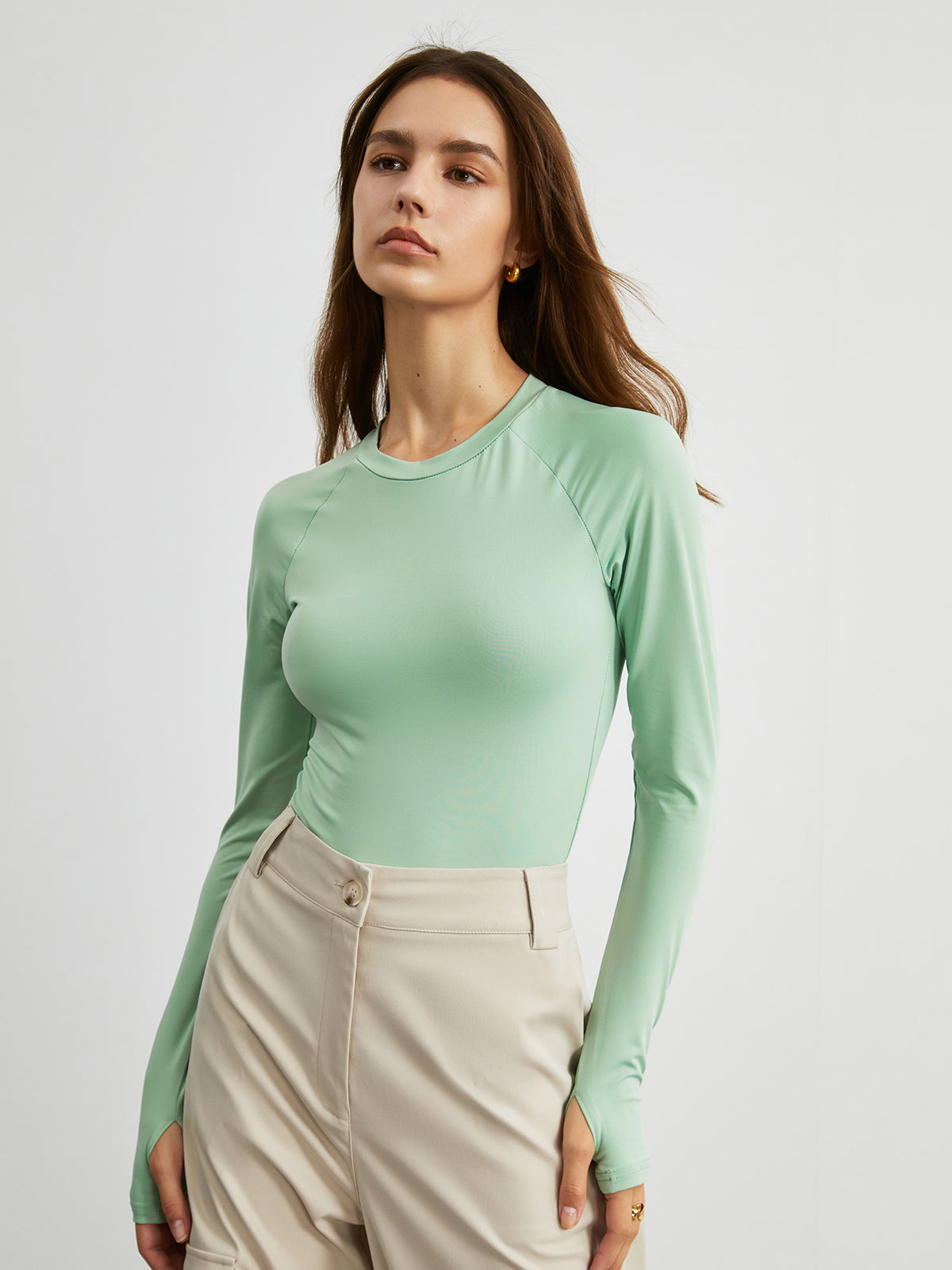 Mint Long Sleeve Bodysuit