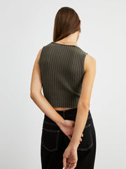 Double Layers Rib Tank Top