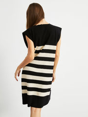 Leisure Stripe Sweater Midi Dress