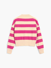 Macaron Melody Stripe Cardigan