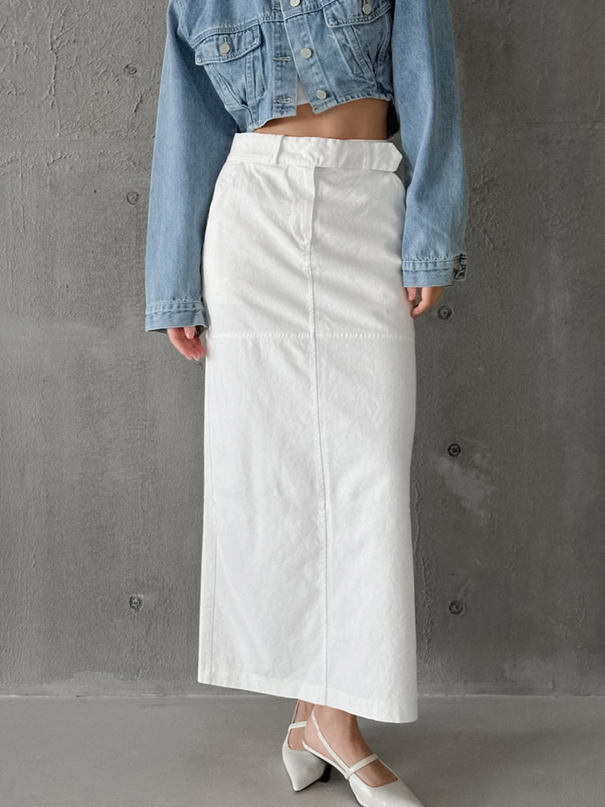 Essence Slit Maxi Skirt