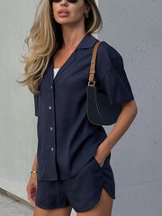 Urbancore Long Sleeve Two Piece Shorts Set