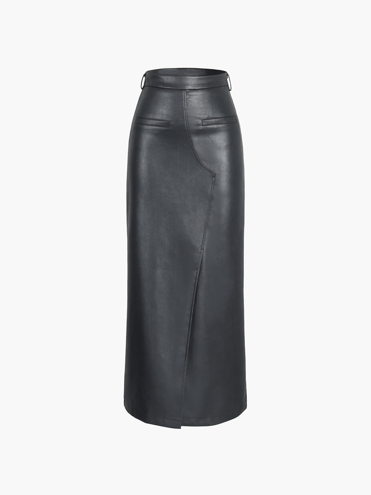 Faux Leather Maxi Skirt