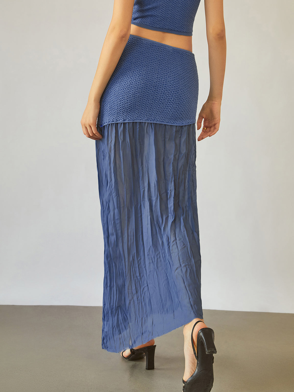 Sea Breeze Patchwork Maxi Skirt