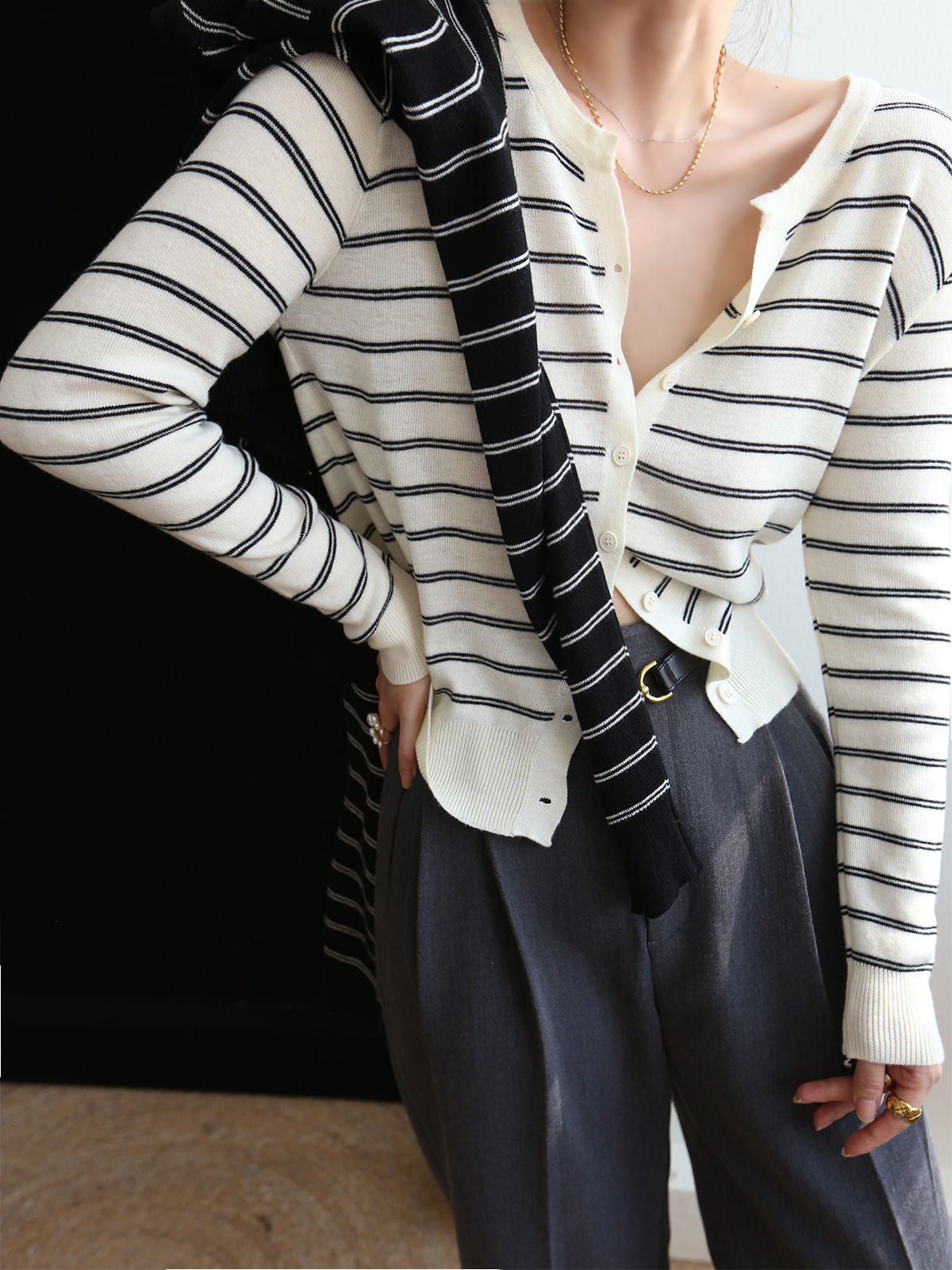 Timeless Stripe Cardigan