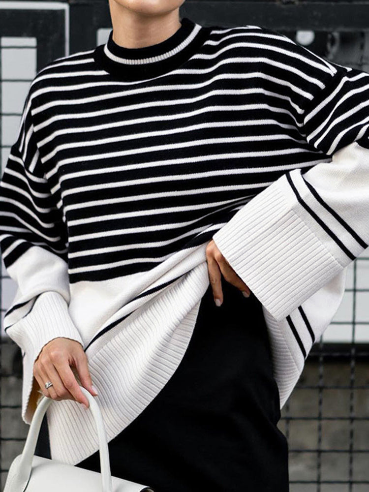 Leisure Two Tone Stripe Sweater