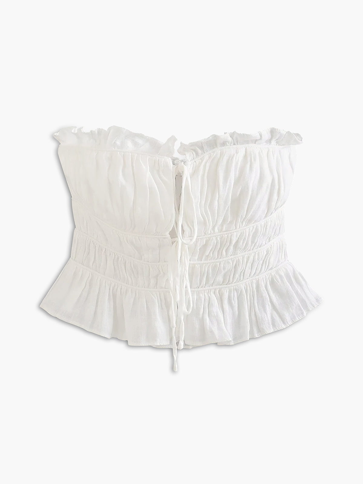 Coastal Cowgirl Ruffle Crop Tube Top